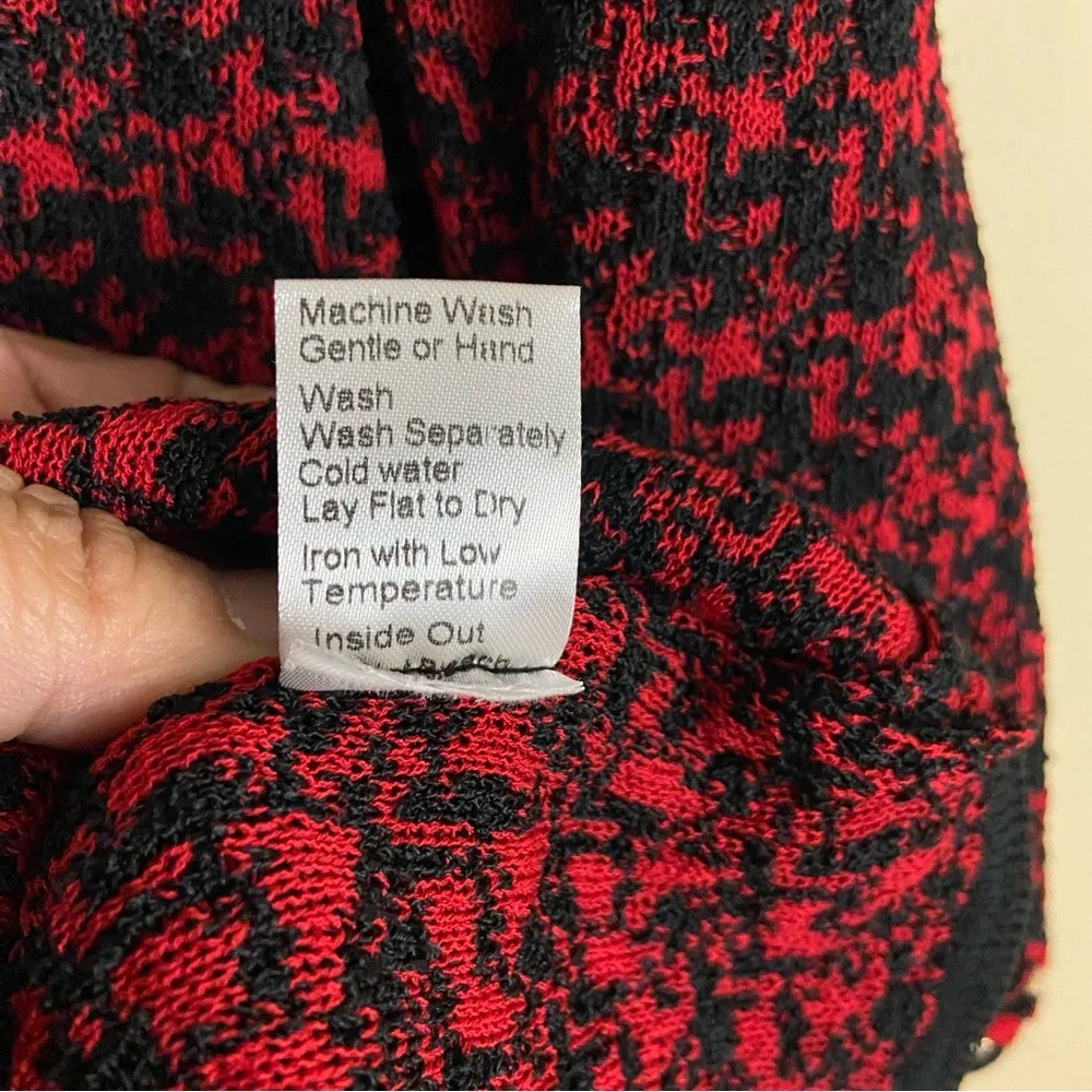 Ming Wang Braided Trim Houndstooth Tweed Jacket - Size 2X - Picture 7 of 7